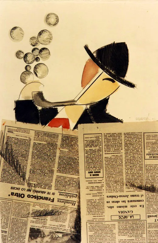 Collage 87-I. 1987. Collage. 56 x 38 cm