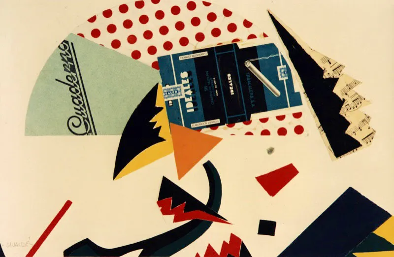 Collage 87-IV. 1987. Collage. 38 x 57 cm