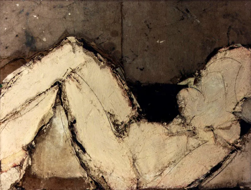 Matisse como pretexto. 1988. Ténica mixta sobre arpillera. 97 x 130 cm