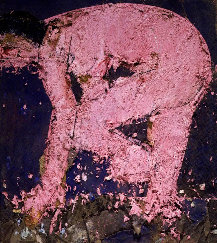 Mujer en el baño. 1989. Óleo sobre arpillera. 127 x 143,5 cm