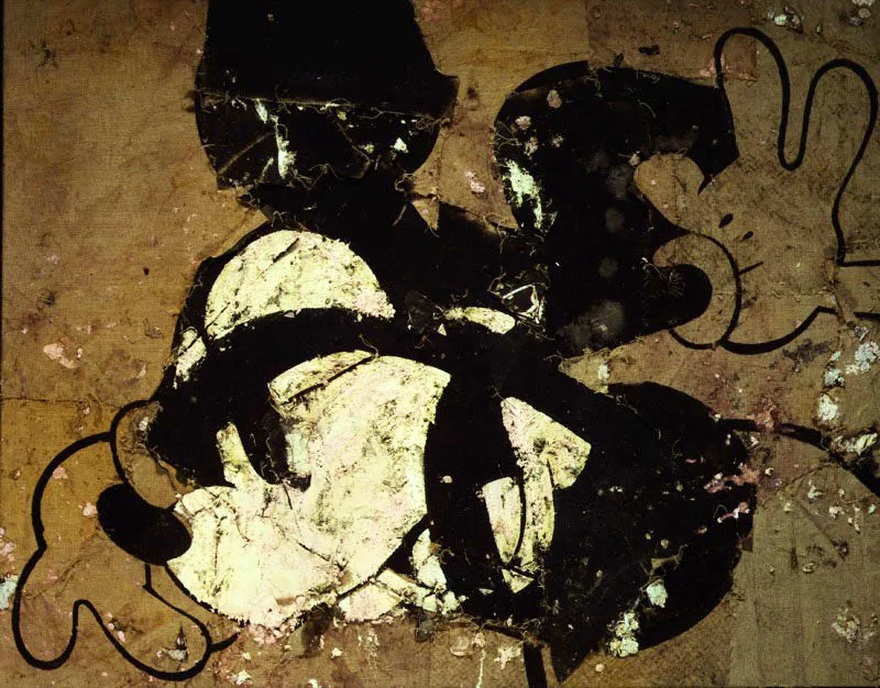 Mickey Mouse II. 1989. Óleo sobre arpillera. 228,6 x 182,8 cm