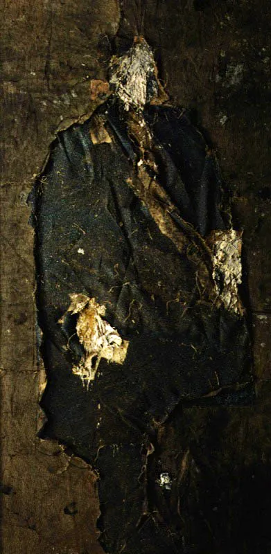 Felipe IV. 1989. leo sobre arpillera. 202 x 105 cm 