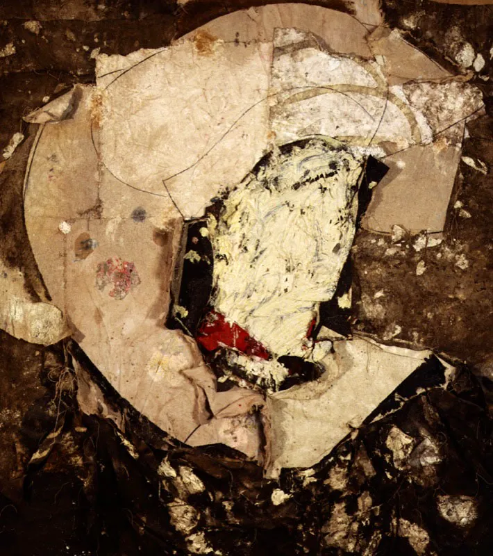 Dama con tocado blanco. 1992. Óleo sobre arpillera. 200 x 180 cm