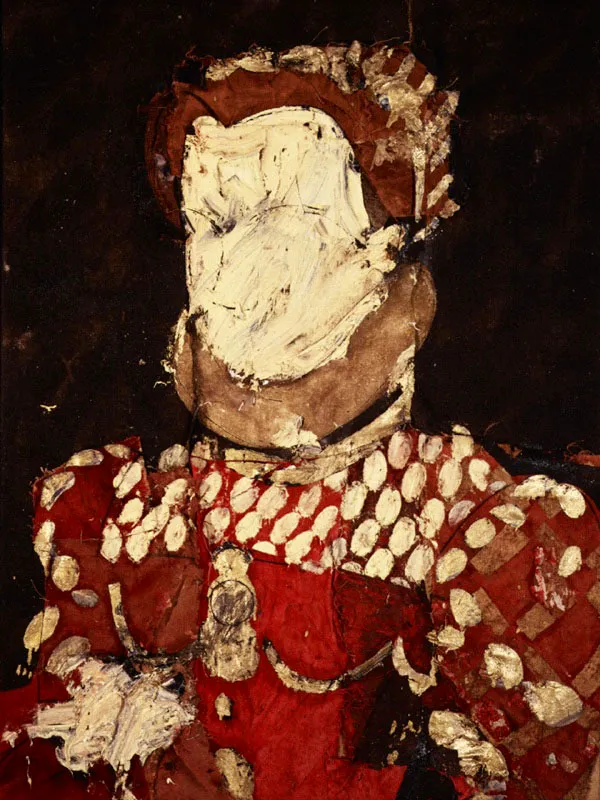 Retrato de Elizabeth. 1992. leo sobre arpillera. 145 x 109 cm 