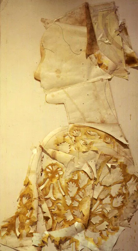 Untitled I. 1992. Encaústicas sobre papel. 149 x 83 cm
