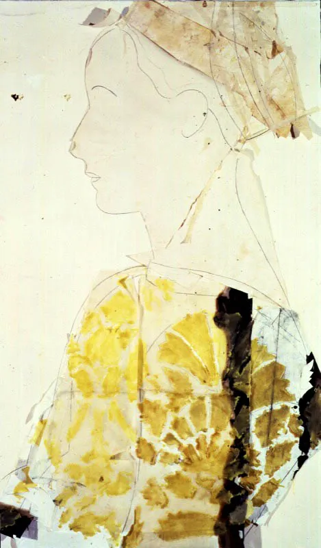 Untitled II. 1992. Encaústicas sobre papel. 180 x 109 cm