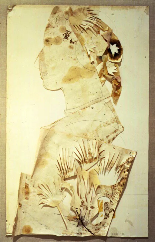  Untitled VII. 1992. Encasticas sobre papel.123 x 78 cm 