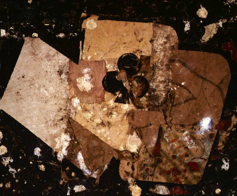 Carta con trébol. 1993. Óleo sobre arpillera. 170 x 200 cm