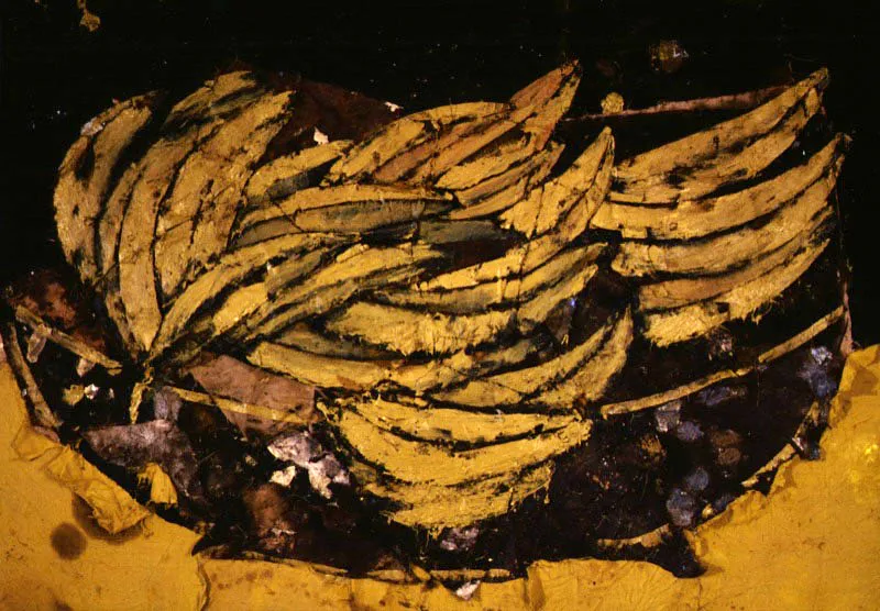 Bodegón en negro y amarillo. 1993. Óleo sobre arpillera. 165 x 234 cm Página 231, Bodegón con fondo negro. 1993. Óleo sobre arpillera. 170 x 240 cm