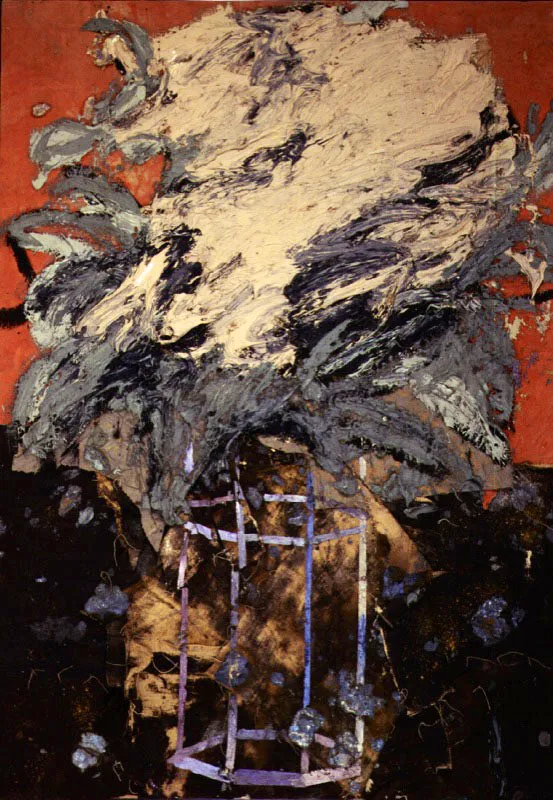 Manet como pretexto II. 1994. Óleo sobre arpillera. 224 x 160 cm