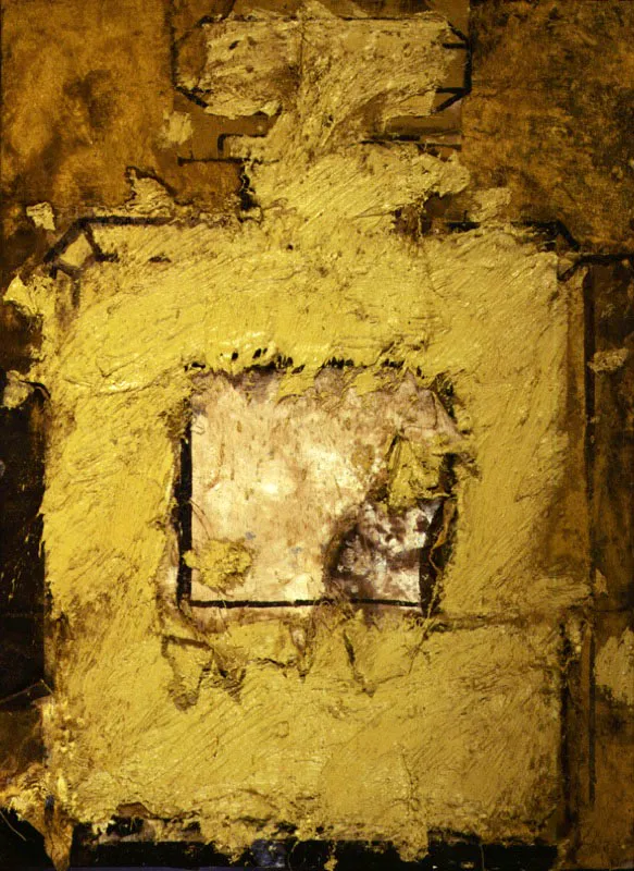 El frasco de perfume. 1994. Óleo sobre arpillera. 160 x 121 cm