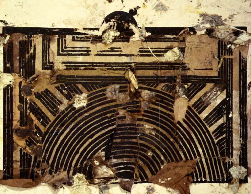 El bolso. 1994. Óleo sobre arpillera. 187 x 144 cm