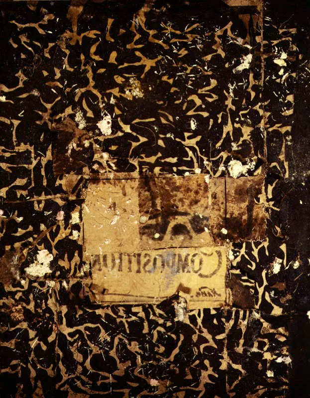 Lichtenstein como pretexto I. 1990. Óleo sobre arpillera. 228 x 182 cm