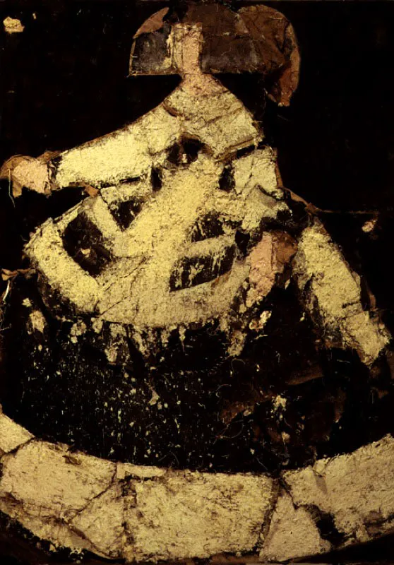 La Infanta Margarita. 1990. Óleo sobre arpillera. 233 x 167 cm