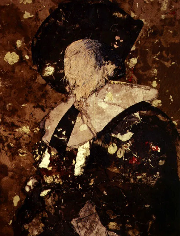 Caballero. 1990. leo sobre arpillera. 182,9 x 144,8 cm 