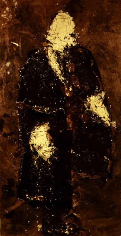 Carlos IV. 1990. leo sobre lienzo. 203 x 106 cm 