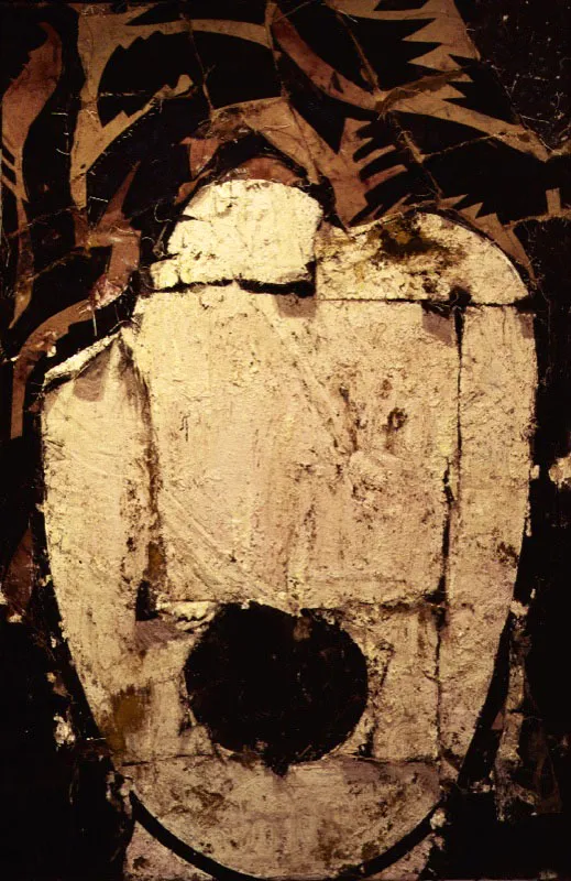 Lichtenstein como pretexto III. 1990. Óleo sobre arpillera. 243 x 162 cm
