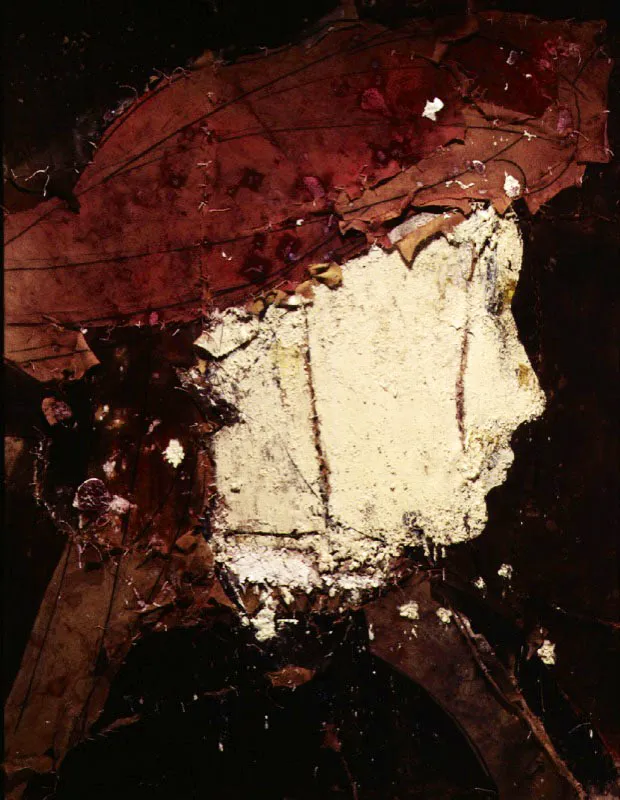 Masaccio como pretexto I. 1990. Óleo sobre arpillera. 162 x 209 cm
