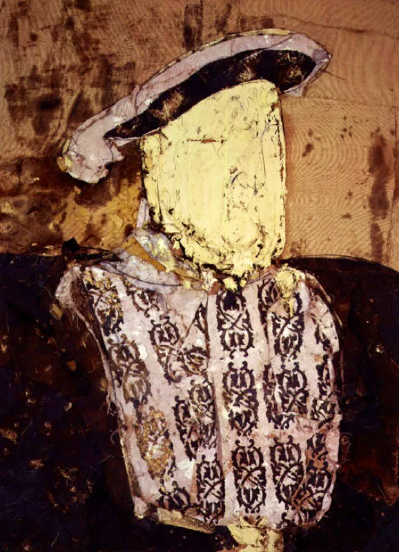 Portrait of Henry VIII. 1991. leo sobre arpillera. 203,2 x 149,8 cm 