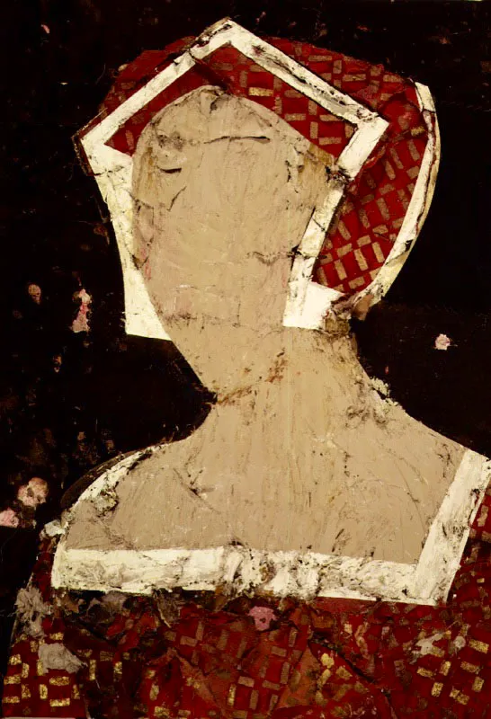 Retrato de Jane Seymour. 1991. leo sobre arpillera. 238,8 x 170,2 cm  