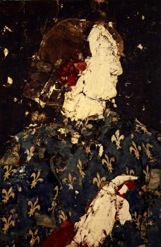 Antonio del Pollaiulo. 1991. Óleo sobre arpillera. 195 x 129 cm