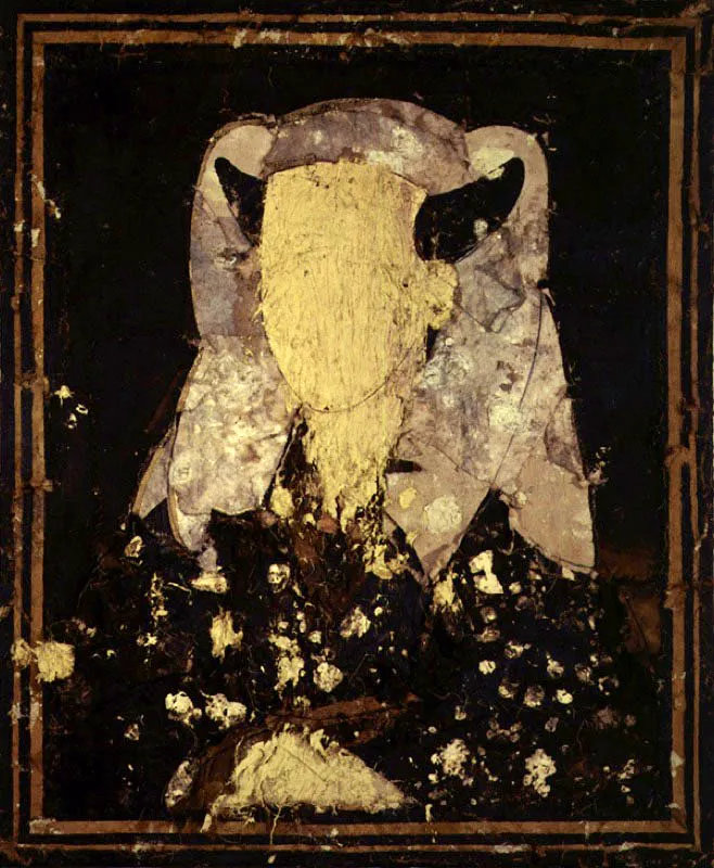 Margaret. 1991. leo sobre arpillera. 236 x 200 cm  