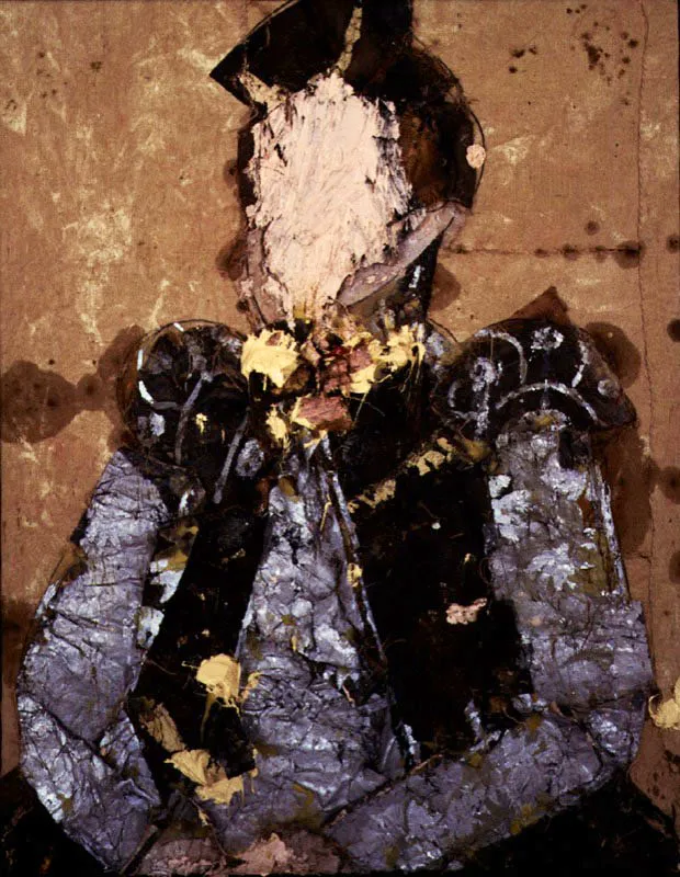 Retrato de Margravine III. 1991. Óleo sobre arpillera. 171 x 140 cm