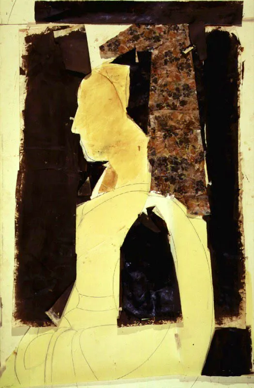 Sin título. 1991. Collage de técnica mixta. 158 x 109 cm