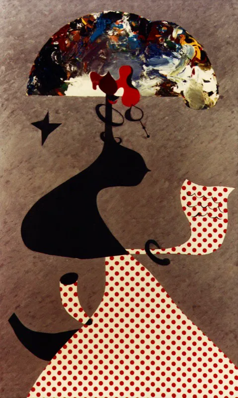 Reina Mariana con lunares. 1982. Óleo sobre tela. 130 x 81 cm