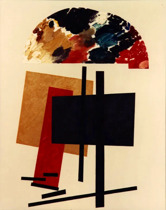 Composicin. 1982. leo sobre tela. 100 x 81 cm 