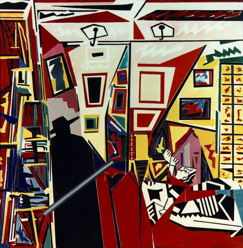Capa negra. 1982. Óleo sobre tela. 200 x 200 cm