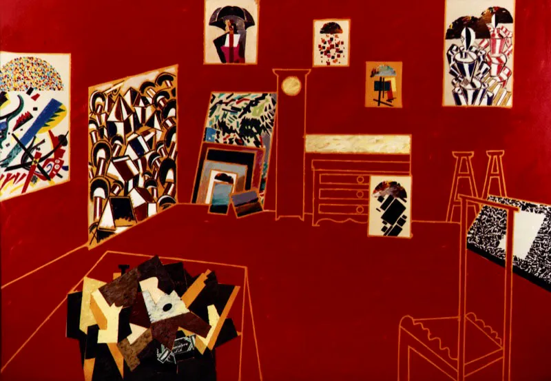 Obertura I. 1982. Óleo sobre tela. 170 x 240 cm