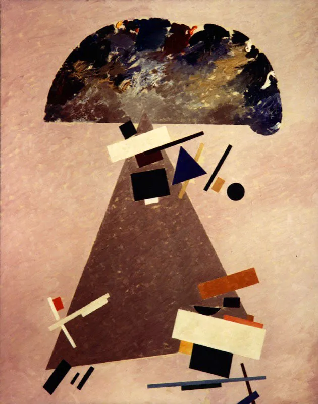 A la manera de Paul Klee. 1982. Óleo sobre tela. 100 x 81 cm