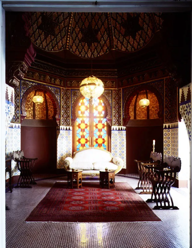 Entrada al Salón Morisco, recientemente restaurado, en el área de la residencia privada.