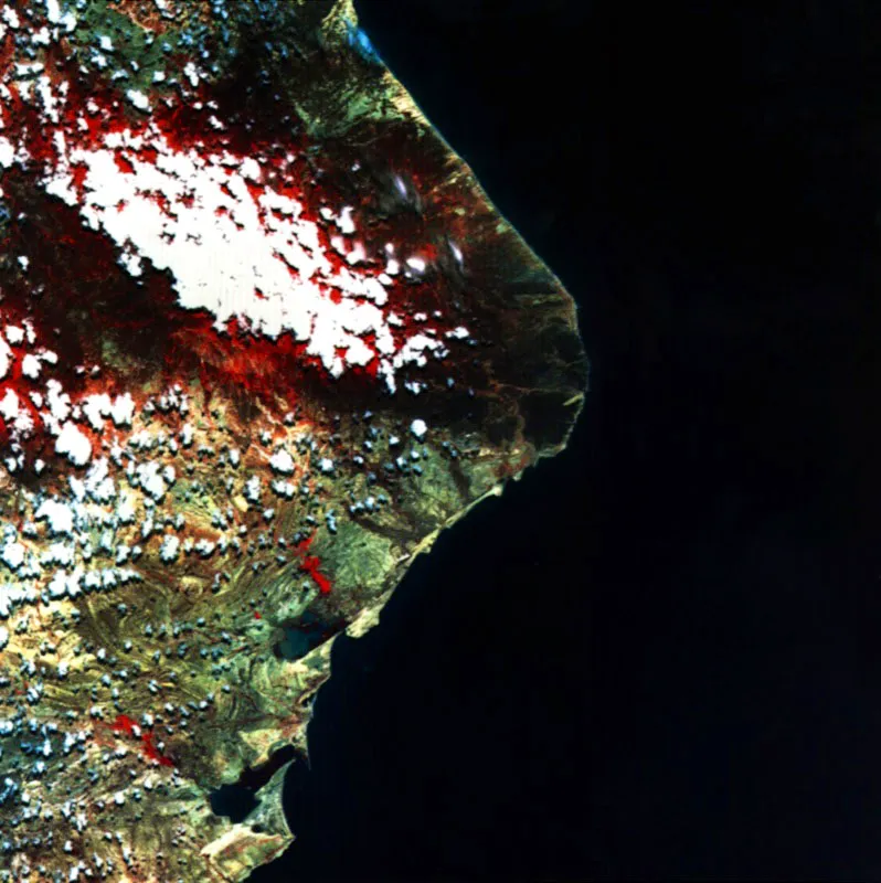 Zona desértica del litoral caribe colombiano, limítrofe
con Venezuela. Departamento de La Guajira.