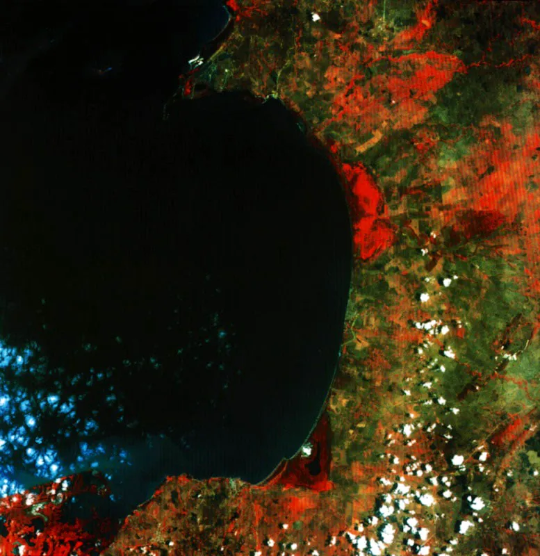 Golfo de Morrosquillo en el litoral caribe colombiano
entre los departamentos de Sucre y Córdoba.