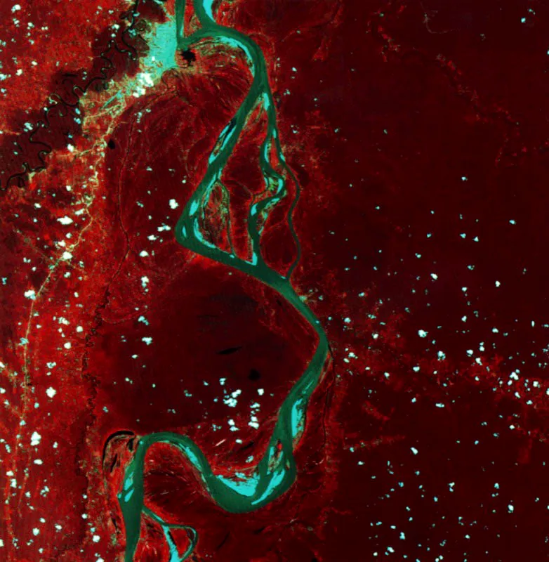 Ciudad de Iquitos sobre el curso del río Marañón
en la selva amazónica del noreste peruano.