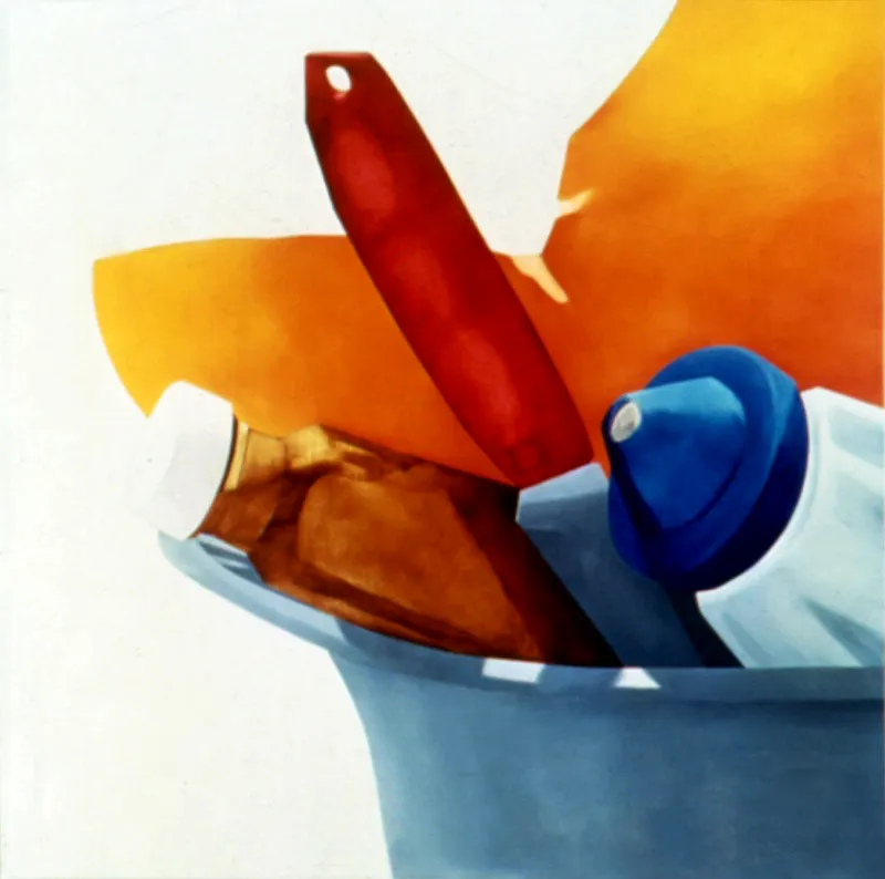 Pink Knife V / 1993 / Óleo sobre lienzo / 100 x 100 cm Óscar Monsalve