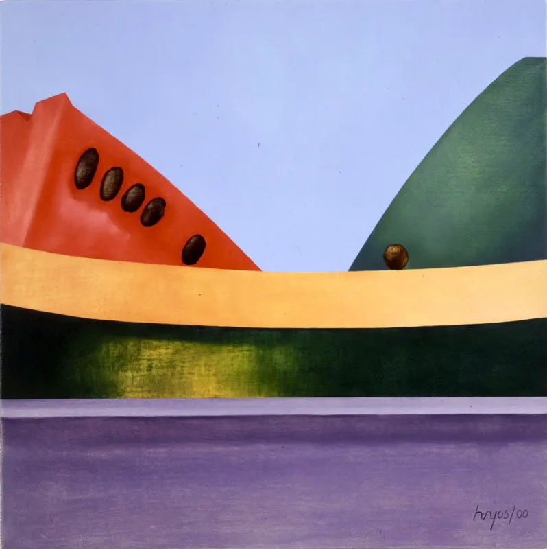 Sandías / 2000 / Óleo sobre lienzo / 50 x 50 cm Óscar Monsalve