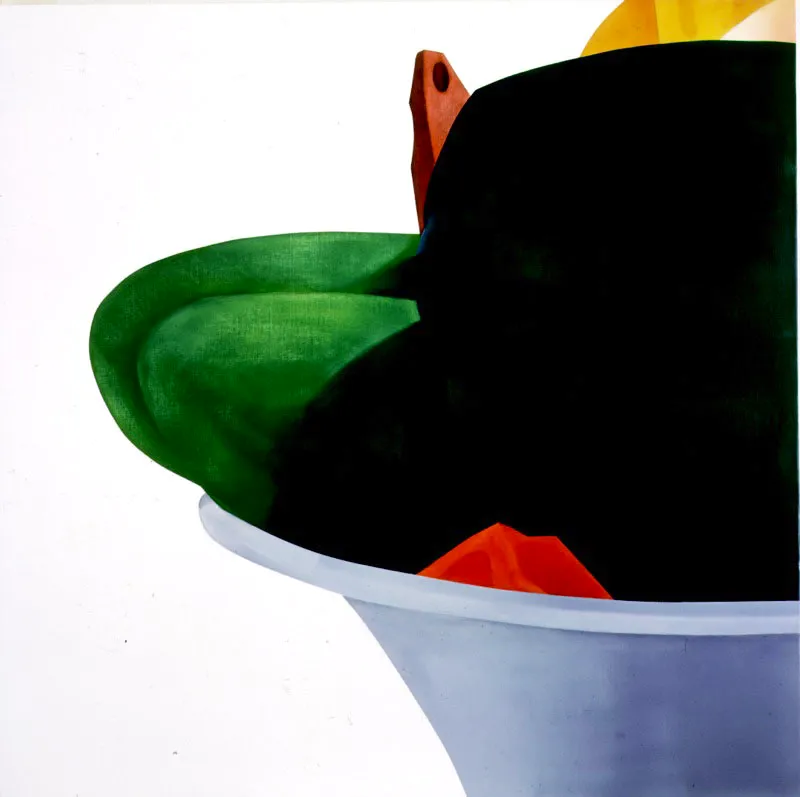 Pink Knife II / 1993 / Óleo sobre lienzo / 100 x 100 cm Óscar Monsalve