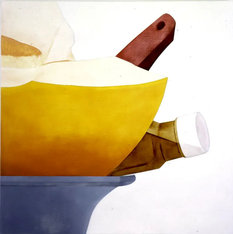 Pink Knife IV / 1993 / Óleo sobre lienzo / 100 x 100 cm Óscar Monsalve