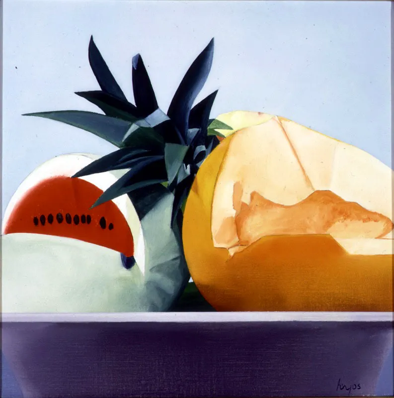 Bodegón del Caribe / 1993 / Óleo sobre lienzo / 30 x 30 cm Óscar Monsalve