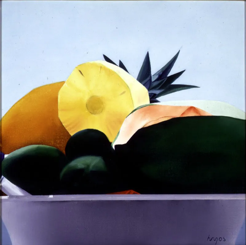 Bodegón del Caribe / 1993 / Óleo sobre lienzo /30 x 30 cm Óscar Monsalve