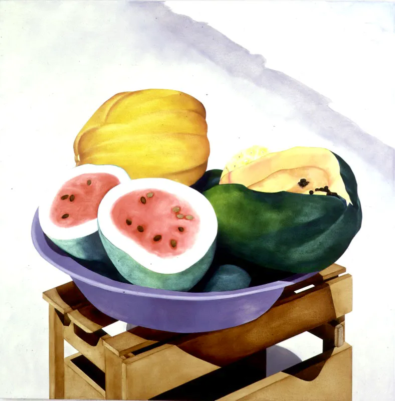 Bodegón del mar / 1996 / Óleo sobre lienzo / 120 x 120 cm Óscar Monsalve
