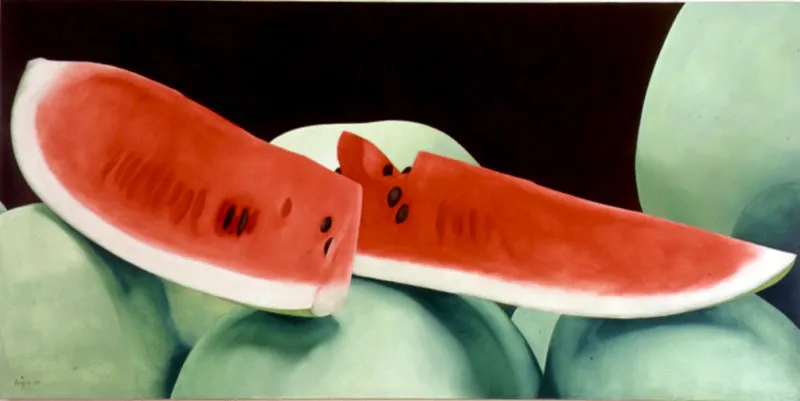 El Patillal de La Cordialidad / 1997 / Óleo sobre lienzo / 120 x 240 cm Óscar Monsalve