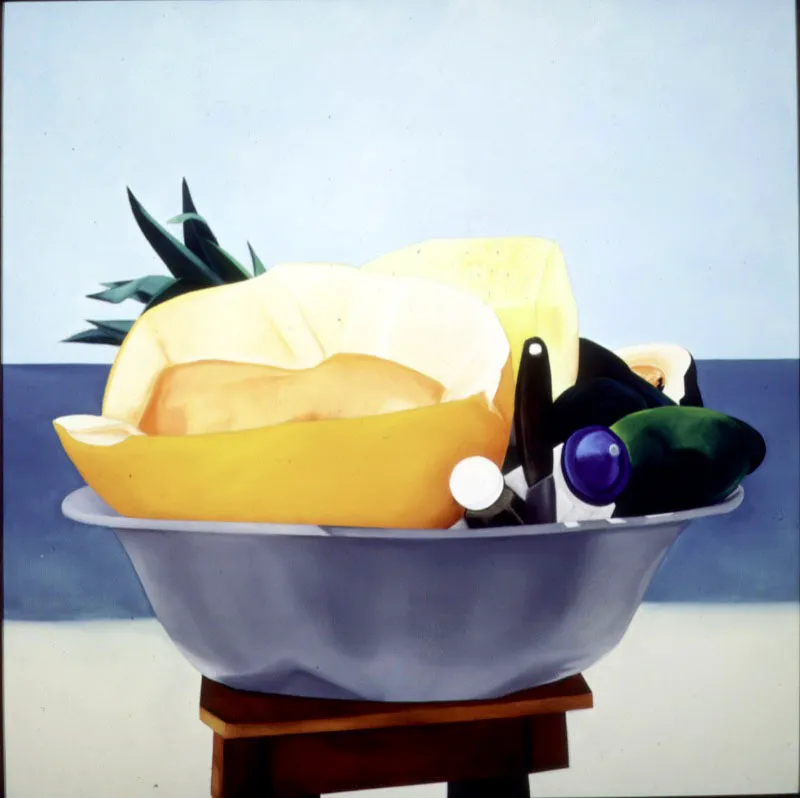 Bodegón / 1997 / Óleo sobre lienzo / 120 x 120 cm Óscar Monsalve
