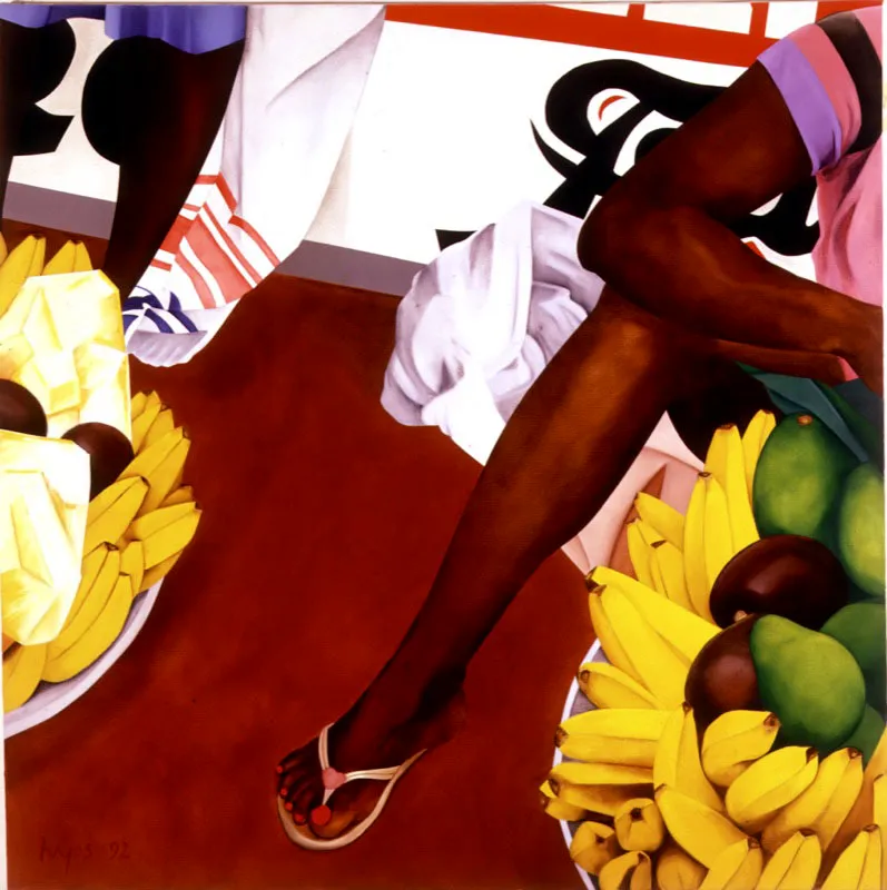 Inverapuestas El Perro / 1992 / Óleo sobre lienzo / 150 x 150 cm Óscar Monsalve