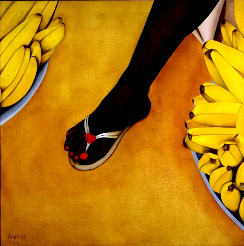 El pie del amor / 1992 / Óleo sobre lienzo / 120 x 120 cm
Óscar Monsalve