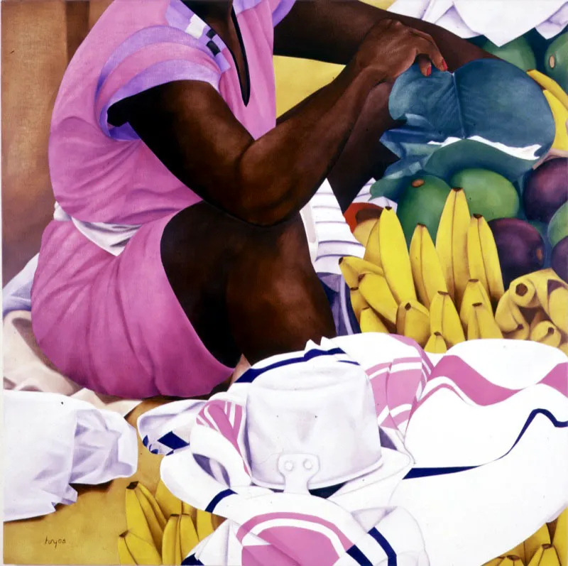 Bazurto I / 1992 / Óleo sobre lienzo / 120 x 120 cm Óscar Monsalve