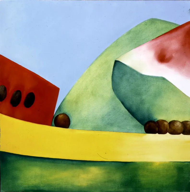Sandías / 1996 / Óleo sobre lienzo / 35 x 35 cm Óscar Monsalve